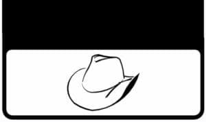 Cowboy Hat on DuraFlap Mud Flap