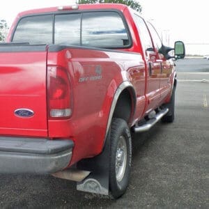 Towable RV Mud Flaps on 2003 Ford F-350 SRW with 12