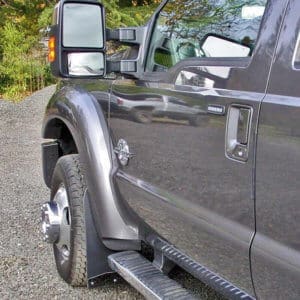 Mud Flaps on 2014 Ford F-450 12" wide standard length, drill-less and full coverage