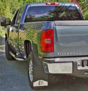 2007 Chevy new body extra long rear mud flaps