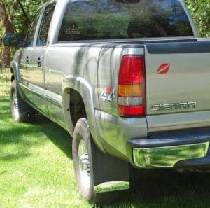 2002 chevy mud flaps 12" wide standard length