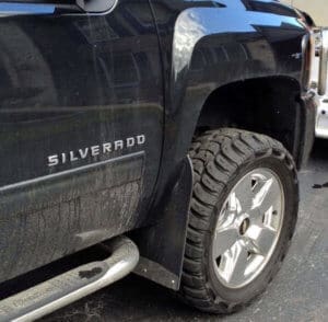2010 Chevy 2500 with 14" wide mud flaps