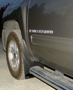 Mud flaps on 2009 Chevy 2500 12" wide