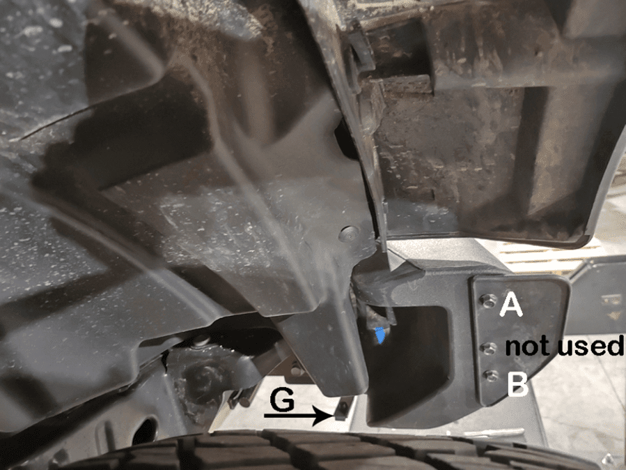 The Available Measurement Holes the Ford Bronco  Rear