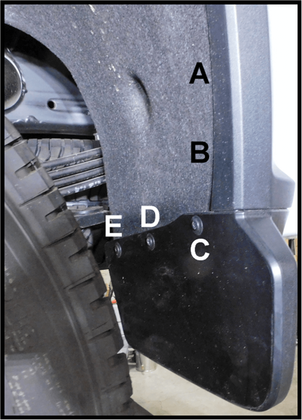 The Available Measurement Holes the Chevy 2500 ZR2 and ZR2 Bison Rear  2024 – Current
