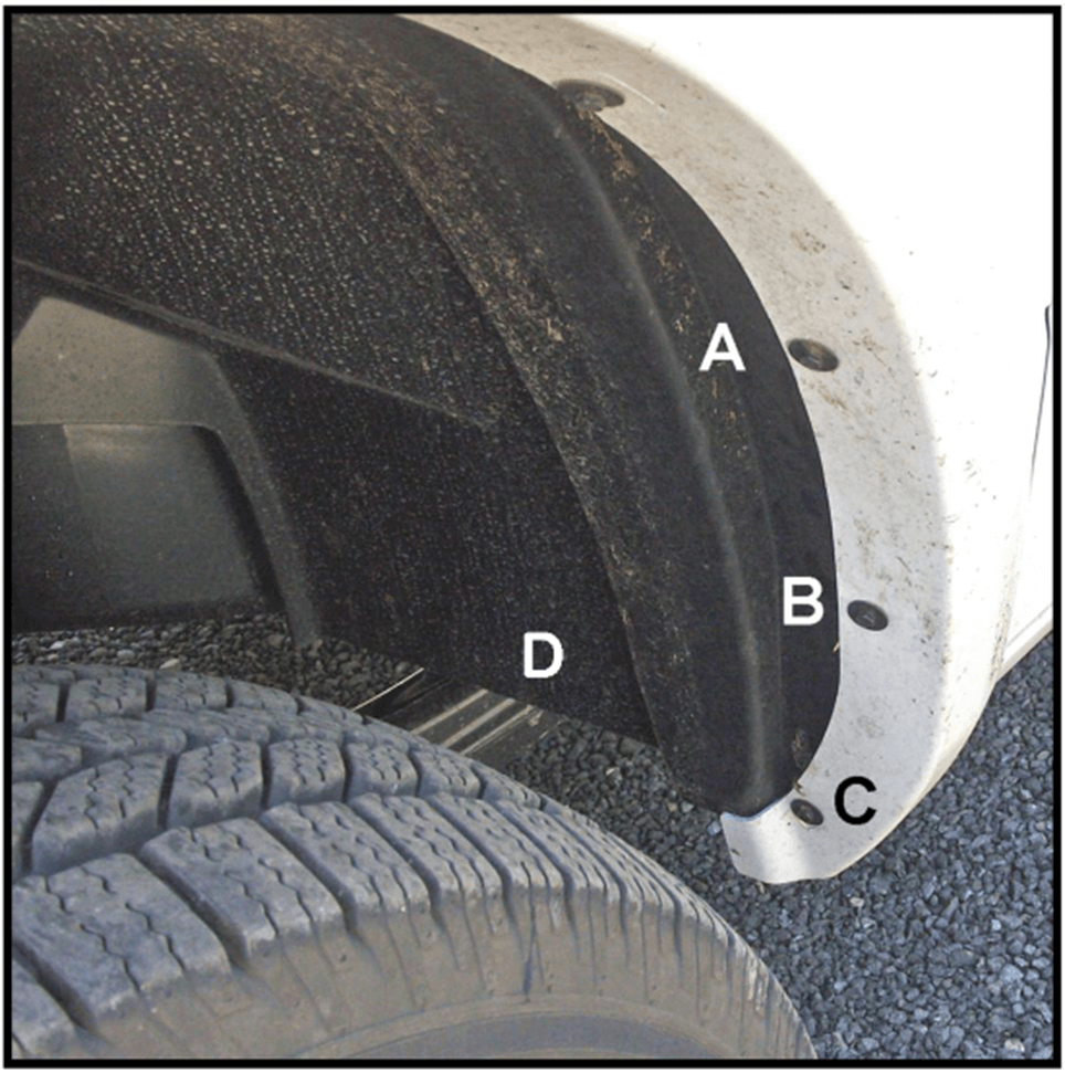 The Available Measurement Holes the Dodge 2500/3500  Front