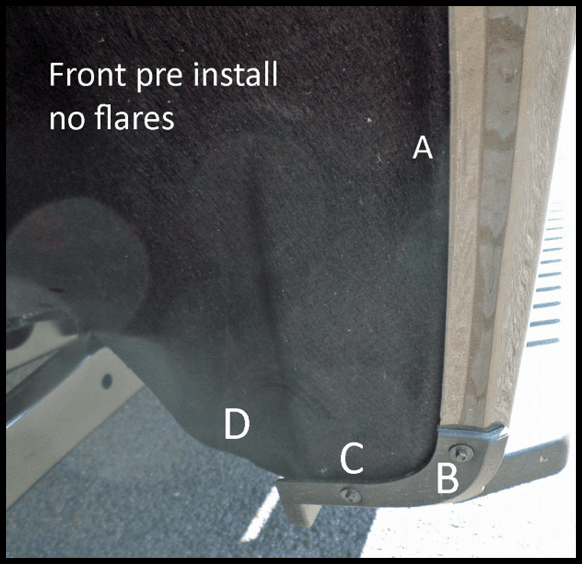 The Available Measurement Holes the Ford F250/350 Front  2017-2024