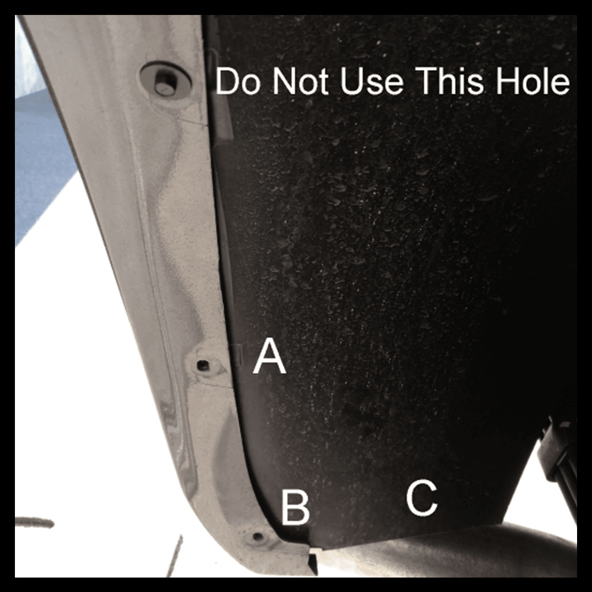 The Available Measurement Holes the Dodge 2500/3500  Rear  2016 – 2024  Single rear wheel
