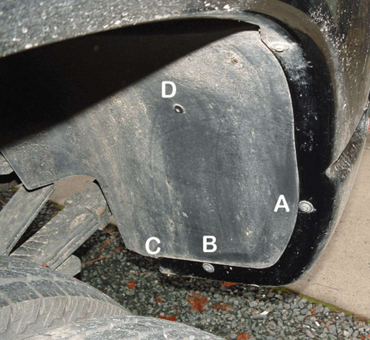 The Available Measurement Holes the Dodge 1500  Rear
