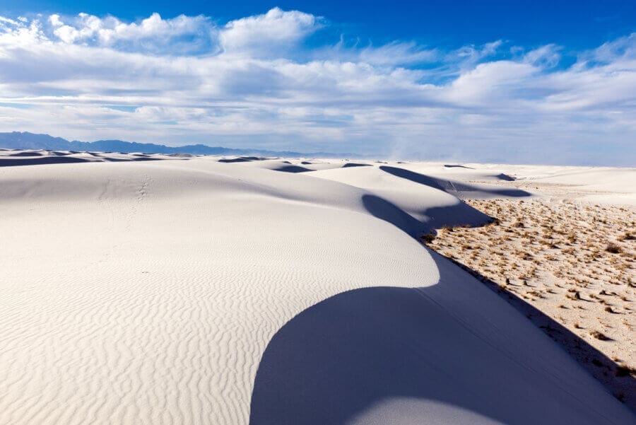 White Sands National Park is a beautiful place to visit while RV camping in New Mexico.