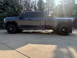 2025 GMC Dually Custom shift and sizes.